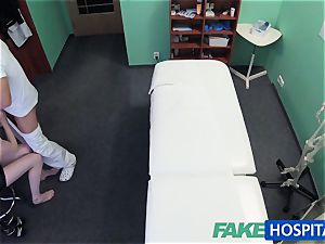 FakeHospital cute redhead rails medic for cash